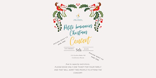 Copy of Petite Luminaries Annual Christmas Concert primary image