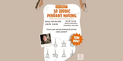 Image principale de 3D Zodiac Pendant Making Workshop