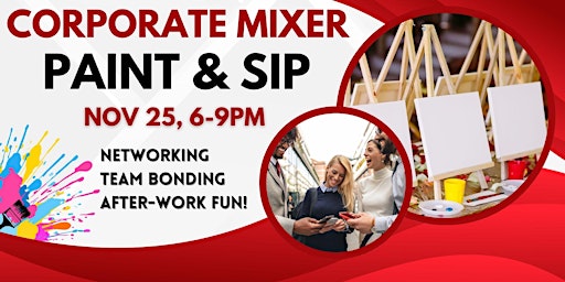 Image principale de Corporate Mixer Paint & Sip Event
