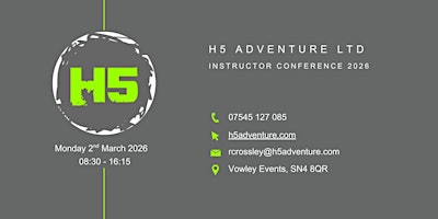 Hauptbild für H5 Adventure Ltd Instructor Conference 2026