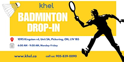 Image principale de Badminton 6AM-9AM drop-in