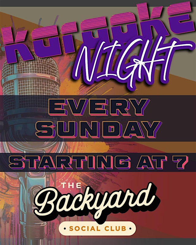 Image principale de Karaoke Night at The Backyard