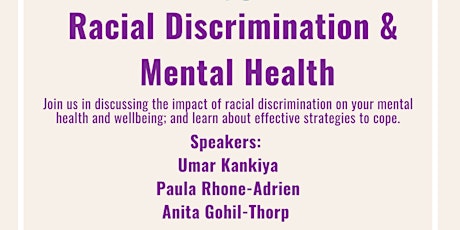 Racial Discrimination & Mental Health primary image