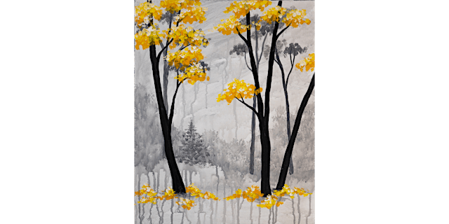 Imagen principal de Foret Noir et Jaune - Paint and Sip in San Francisco | Classpop!™