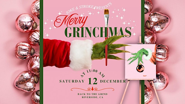 Image principale de Grinchmas a Comedy Paint and Sip