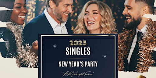 Imagen principal de Singles New Year’s Eve Event Burlington “A Midnight Soiree”