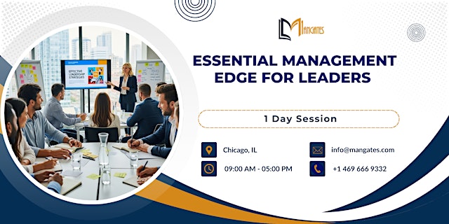 Image principale de Essential Management Edge for Leaders – 1 Day Course in Chicago, IL
