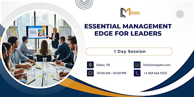 Essential Management Edge for Leaders – 1 Day Course in Dallas, TX primary image