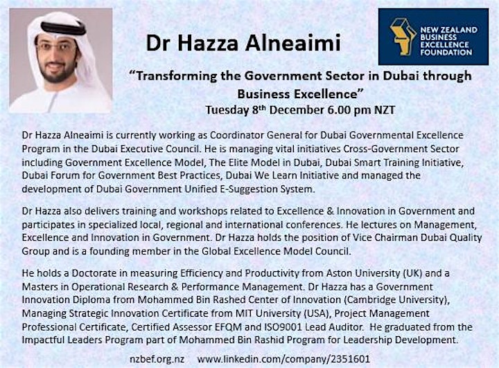 Transforming the Government Sector in Dubai with Dr Hazza Alneaimi image