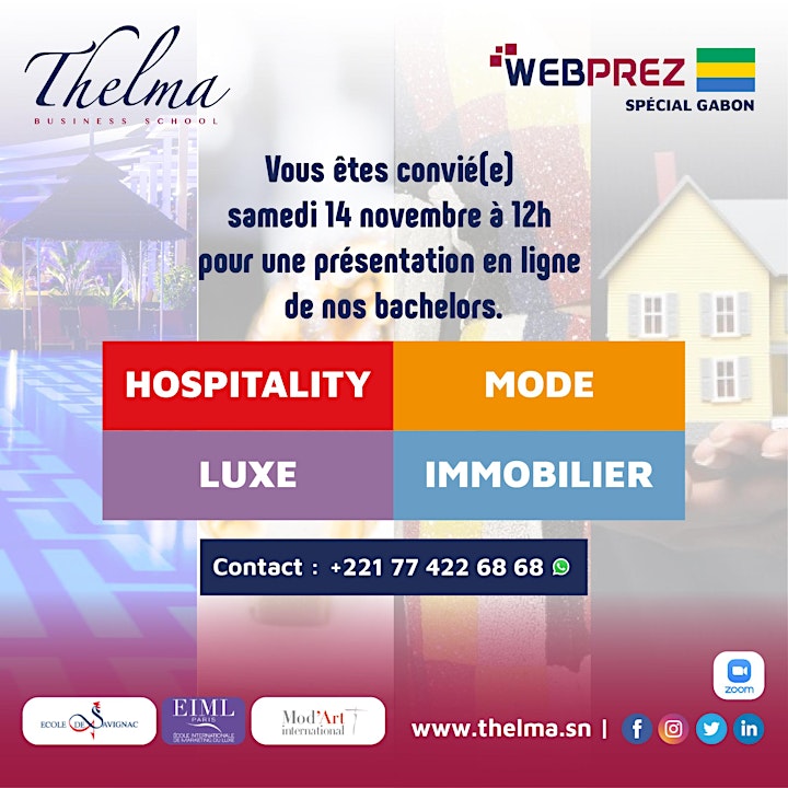 
		Image pour Présentation des Bachelors Thelma Business School Spécial Gabon 
