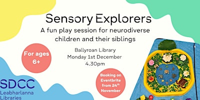 Image principale de Sensory Explorers Play Session - December