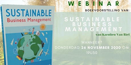 Imagen principal de Boekvoorstelling: Sustainable Business Management