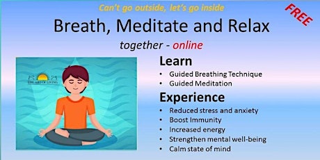 Fee Online Workshop - Breathe, Meditate and Relax primary image