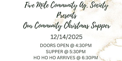 Image principale de Five Mile Community Christmas Dinner