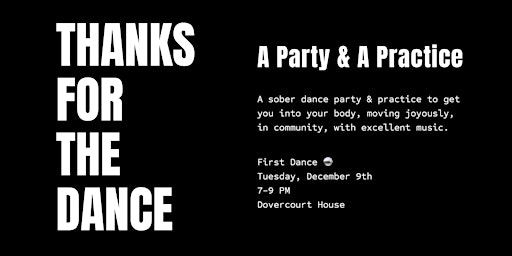 Image principale de THANKS FOR THE DANCE