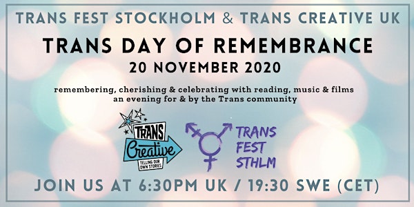 Trans Day of Remembrance 2020