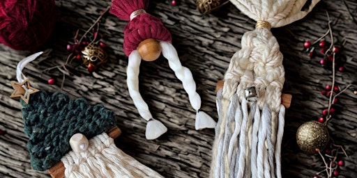 Rollin' With the Gnomies - A Wine & What Knot Macrame Workshop by Knotty Co primary image