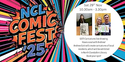 Image principale de NCL Comic Fest: Goti Caricatures Live Drawing
