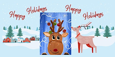 Image principale de Christmas Family & Friends Paint Party