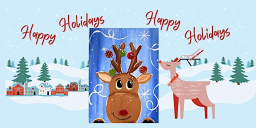 Image principale de Christmas Family & Friends Paint Party