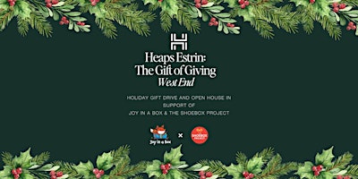 Image principale de Heaps Estrin: The Gift of Giving West End