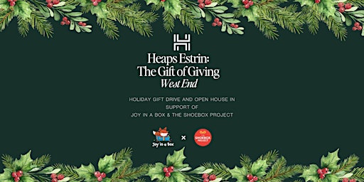 Image principale de Heaps Estrin: The Gift of Giving West End