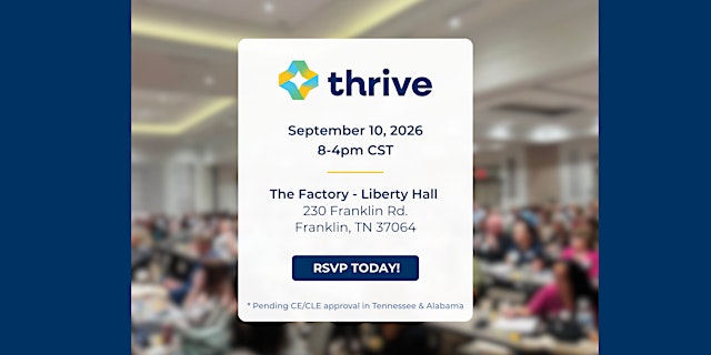 Imagem principal de TN/AL THRIVE Seminar