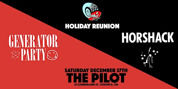 Orbit Room Holiday Reunion with Horshack and Generator Party