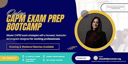 Image principale de CAPM® Online Training – Evening Cohort (EST)