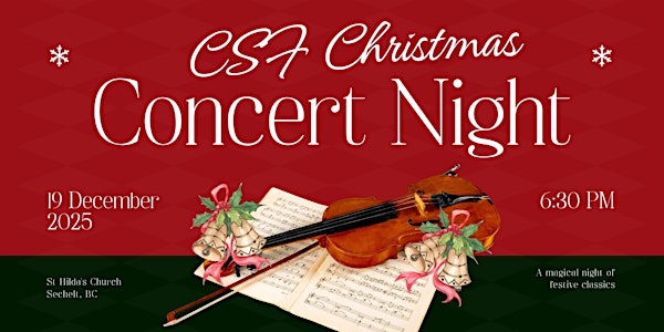 CSF Christmas Concert with Duo Mycelia