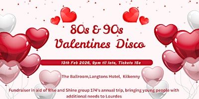 Image principale de 80s 90s Valentines Disco