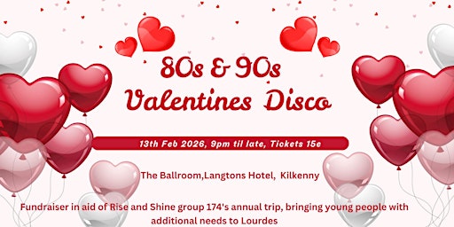 Image principale de 80s 90s Valentines Disco