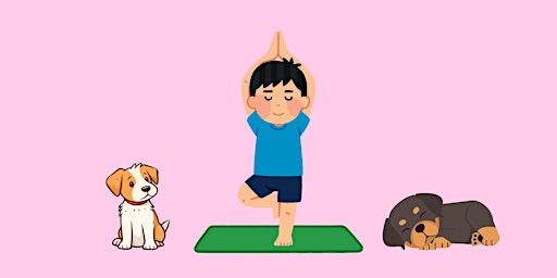 Imagen principal de Puppy yoga for ages 18 to 24
