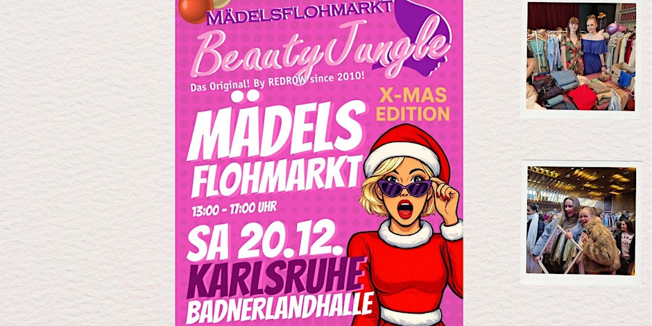 Mädchenflohmarkt Karlsruhe – Beauty Jungle X-MAS Edition am 20.12.2025