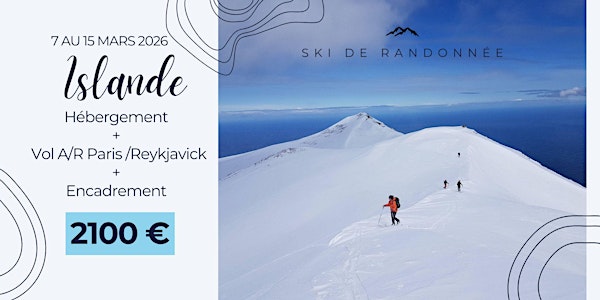 Ski de randonnée Islande 2026
