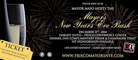 Frisco Mayor's New Years Eve Bash primary image