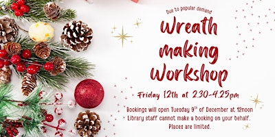 Image principale de Christmas Wreath Making Workshop
