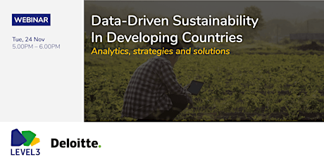 Data-driven Sustainability In Developing Countries primary image
