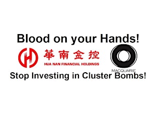 "Stop Explosive Investments" Global Day of Action - a SNAP Action at Hua Nan Commercial Bank and Macquarie Group primary image