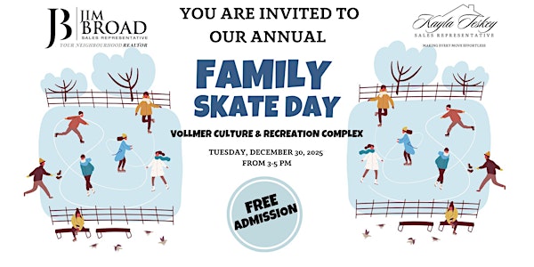 Annual Family Skate Day Hosted by Jim Broad and Kayla Teskey