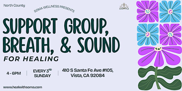 Image principale de Support Group, Breath, & Sound - North County