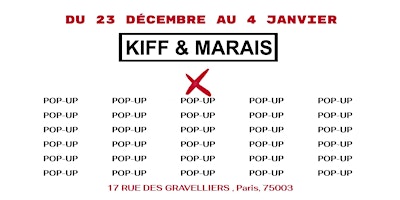 Image principale de Pop Up Kiff & Marais X