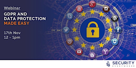 GDPR and Data Protection Made Easy November 2020 primary image