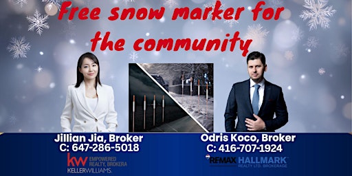 Image principale de Free Snow Marker - Etobicoke!