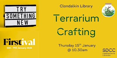 Image principale de Firstival 2026: Terrarium Crafting Workshop