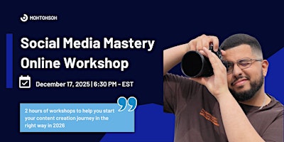 Social Media Mastery - Online Workshop primary image