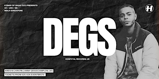 Kings of Bass presents DEGS (Hospital Records, UK) primary image