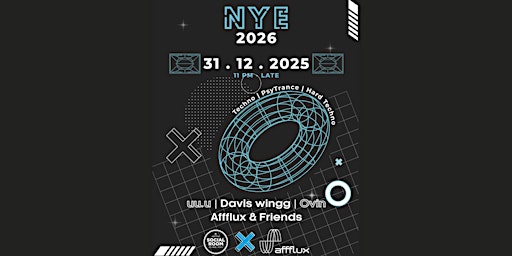 Imagen principal de "NYE 2026" TECHNO RAVE !!! @Social Room