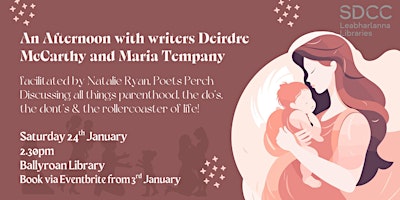 Image principale de An afternoon with writers Deirdre McCarthy and Maria Tempany