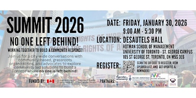 Image principale de Toronto Summit 2026- BUILDING A COMMUNITY RESPONSE